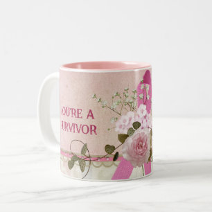 Brustkrebsüberlebende Zweifarbige Tasse