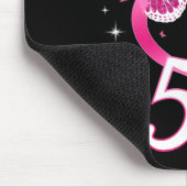 Brustkrebsüberlebender rosa Band Schmetterling 15 Mousepad (Ecke)