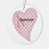 Brustkrebsüberlebendverzierung Keramikornament (Links)