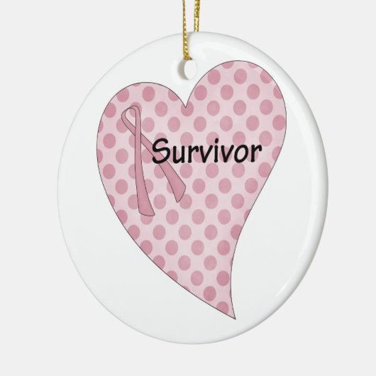 Brustkrebsüberlebendverzierung Keramikornament (Links)