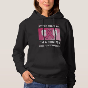 Brustkrebsüberlebung Gottes Gnade Christlich Hoodie