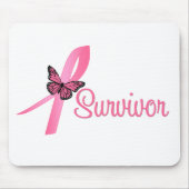 Brustkrebsüberlebung Mousepad (Vorne)