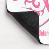 Brustkrebsüberlebung Tribal Ribbon Mousepad (Ecke)