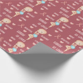 Brustkrebswrapping Geschenkpapier (Ecke)