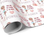 Brustkrebswrapping Geschenkpapier (Rolleneckpunkt)