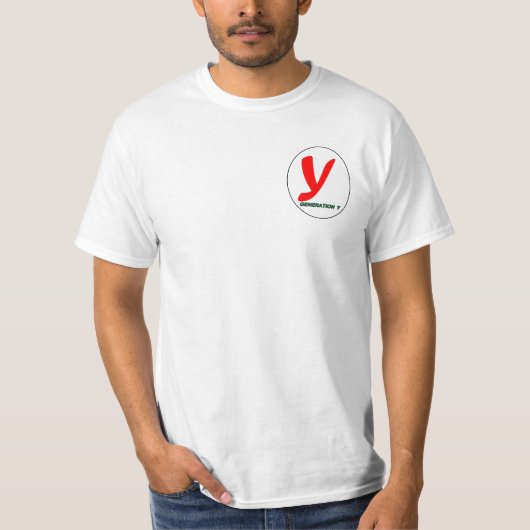 Brustlogo der Generation Y T - Shirt (Vorderseite)