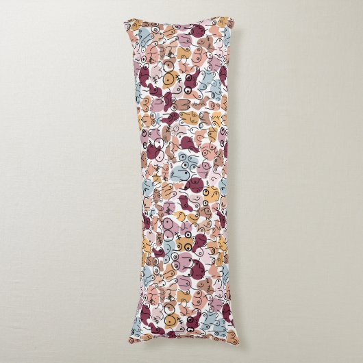 Brustmuster Seitenschläferkissen (Vorderseite Vertikal)