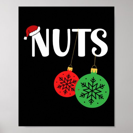 Brustnuten Matching Chestnut Weihnachten Coupl Poster (Vorne)