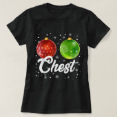 Brustnuten Weihnachten Matching Couple Chestnut Xm T-Shirt (Design vorne)