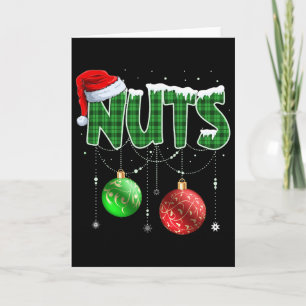 Brustnuten Weihnachten Matching Couple Kastanien Karte