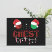 Brustnuten Weihnachten Matching Weihnachtskugeln Einladung (Stehend Vorderseite)