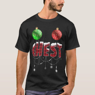 Brustnuten Weihnachten Rot Kariert Matching Couple T-Shirt