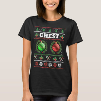 Brustnuten Weihnachten Ugly Matching Couple Kastan T-Shirt