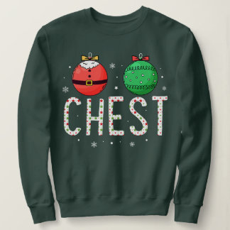 Brustnuts Couple Kastanien Weihnachten Ugly Matchi Sweatshirt