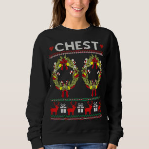 Brustnuts Funny Matching Kastanien Weihnachtsfeier Sweatshirt