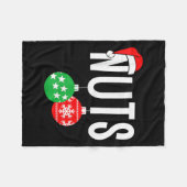 Brustnuts Matching Chestnüsse Funny Christmas Coup Fleecedecke (Vorderseite (Horizontal))