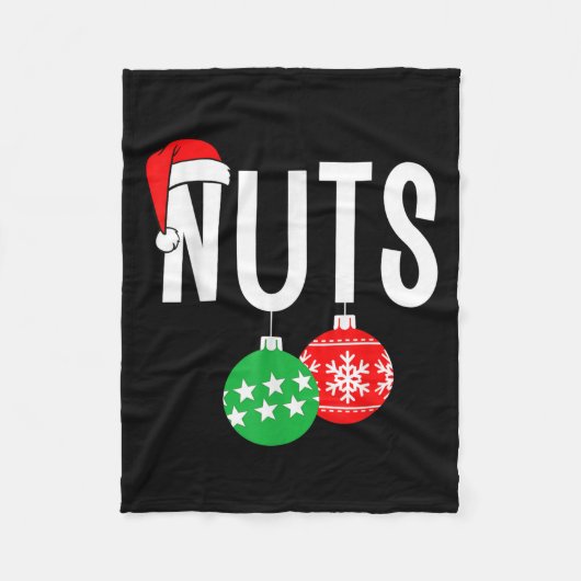 Brustnuts Matching Chestnüsse Funny Christmas Coup Fleecedecke (Vorderseite)