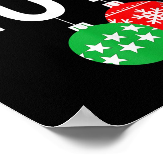 Brustnuts Matching Chestnüsse Funny Christmas Coup Poster (Ecke)