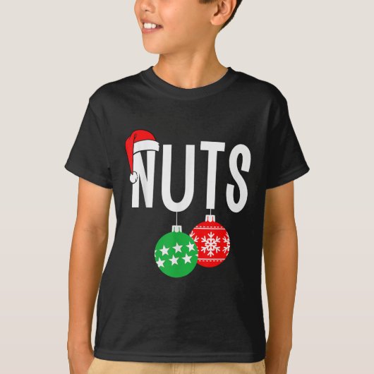 Brustnuts Matching Chestnüsse Funny Christmas Coup T-Shirt (Vorderseite)