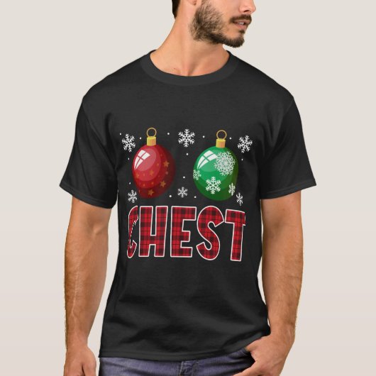 Brustnuts Matching Chestnüsse Funny Christmas Coup T-Shirt (Vorderseite)