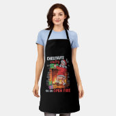 Brustnuts Roasting Funny Naughty Santa Dirty Xmas Schürze (Getragen)