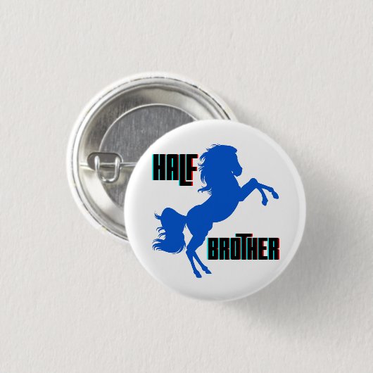Brustpferdehaltung Button (Vorne & Hinten)