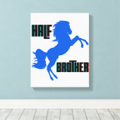 Brustpferdehaltung Leinwanddruck (Insitu (Holzboden))