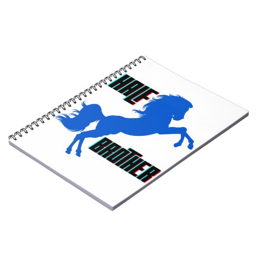 Brustpferdehaltung Notizblock (Linke Seite)