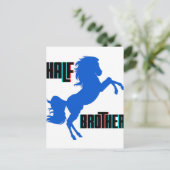 Brustpferdehaltung Postkarte (Stehend Vorderseite)