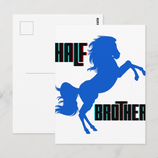 Brustpferdehaltung Postkarte (Vorne/Hinten)