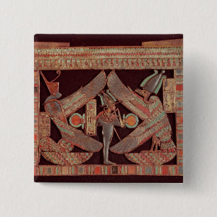 Brustplatte, die Osiris, Gott von darstellt Button