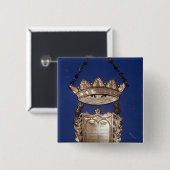 Brustplatte oder Schild für Torah Rolle Button (Vorne & Hinten)