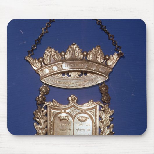 Brustplatte oder Schild für Torah Rolle Mousepad (Vorne)