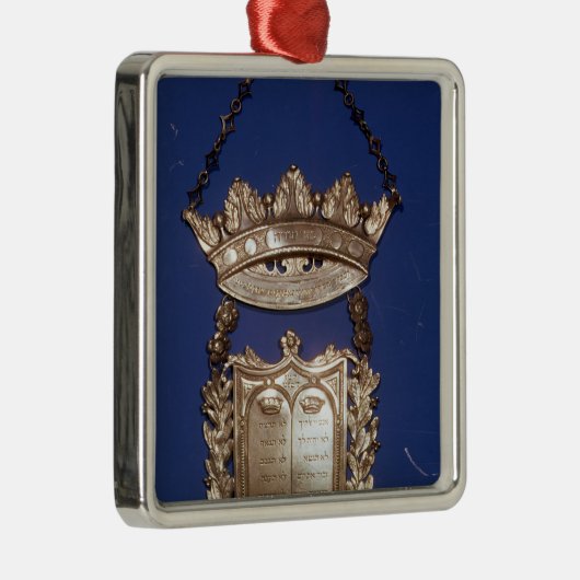 Brustplatte oder Schild für Torah Rolle Silbernes Ornament (Rechts)