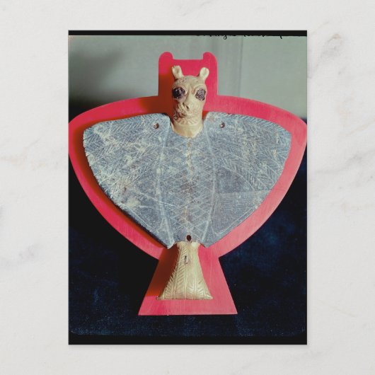 Brustschild in Form eines Löwenkopfadlers Postkarte (Vorderseite)