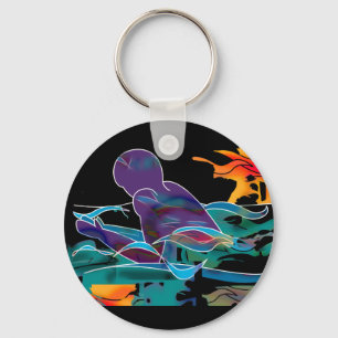 Brustschwimmen-Ausschnitt Schlüsselanhänger