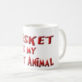 Bruststück ist meine Geisttier-Tasse Kaffeetasse (VorderseiteRechts)