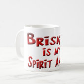 Bruststück ist meine Geisttier-Tasse Kaffeetasse (Vorderseite Links)