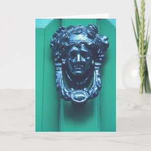 BRUSTÜRENKNOCKER IN FORM DES FRAUENKOPFES KARTE