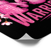 Brustwarrior Boxing Glove Breast Cancene Awarenes Poster (Ecke)