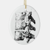 Brustwirbel Keramik Ornament (Rechts)