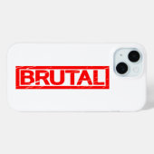 Brutal Briefmarke Case-Mate iPhone Hülle (Rückseite (Horizontal))