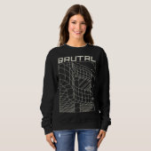 Brutal Brutalist Architecture Mid Century Architec Sweatshirt (Vorne ganz)