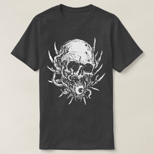 Brutal Death Metal Eternal Sight Eye Skull von KRA T-Shirt (Design vorne)