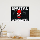 Brutal Grindcore Poster (Küche)