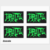Brutal Sticker (Blatt)