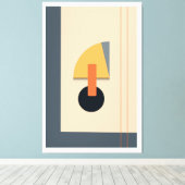 Brutale geometrische Formen Leinwanddruck (Insitu (Holzboden))