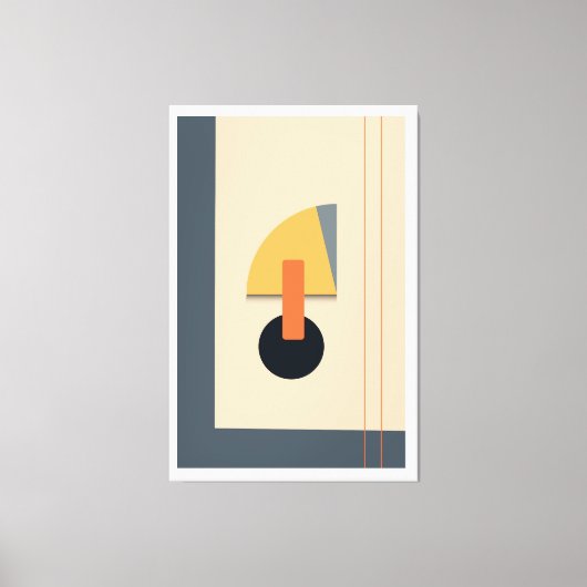 Brutale geometrische Formen Leinwanddruck (Vorderseite)