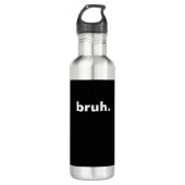 brutales minimalistisches Design Edelstahlflasche (Vorderseite)