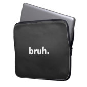 brutales minimalistisches Design Laptopschutzhülle (Vorderseite Links)